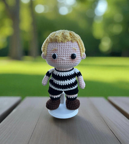 Crocheted Wednesday Keychain
