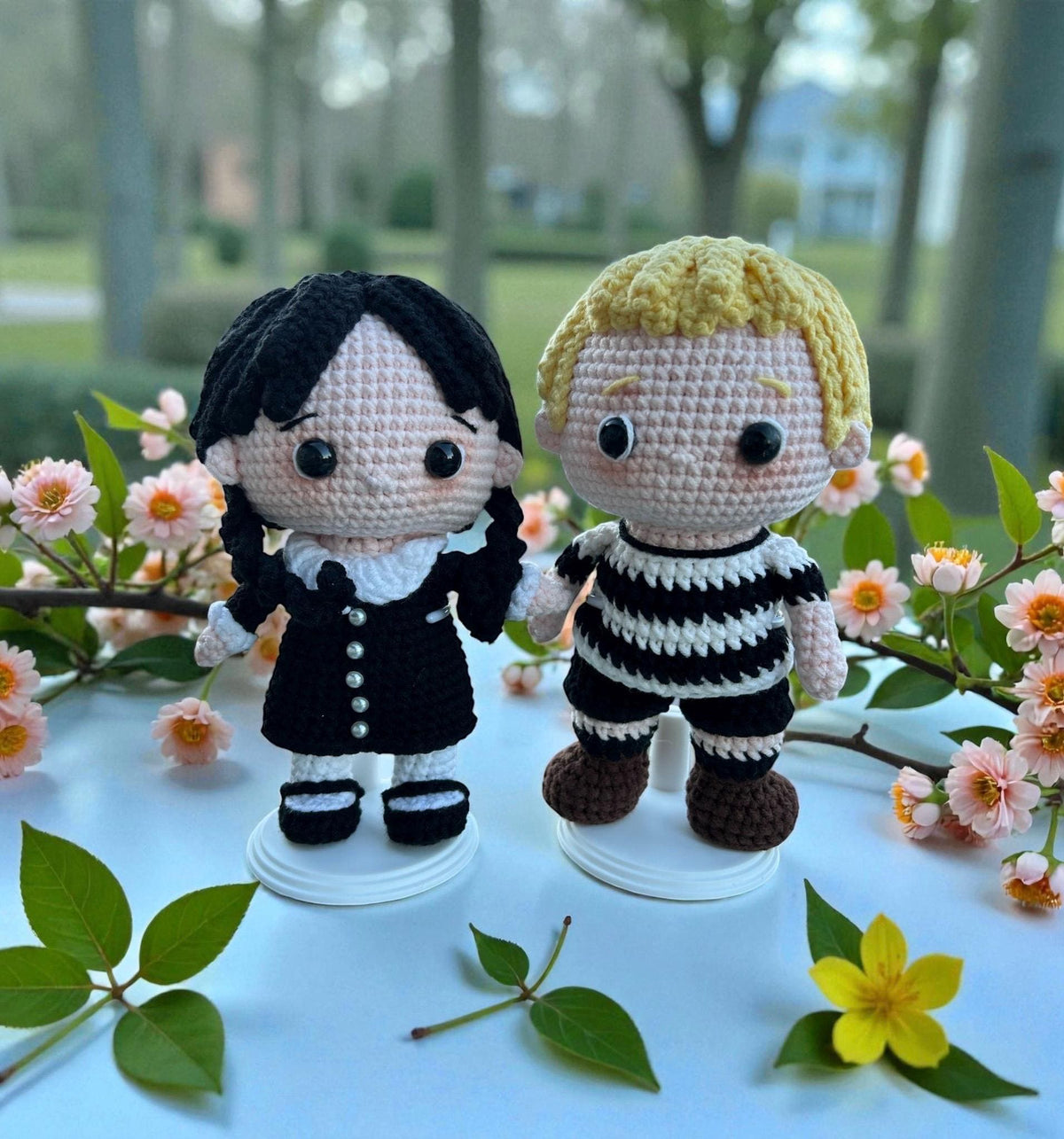 Crocheted Wednesday Keychain
