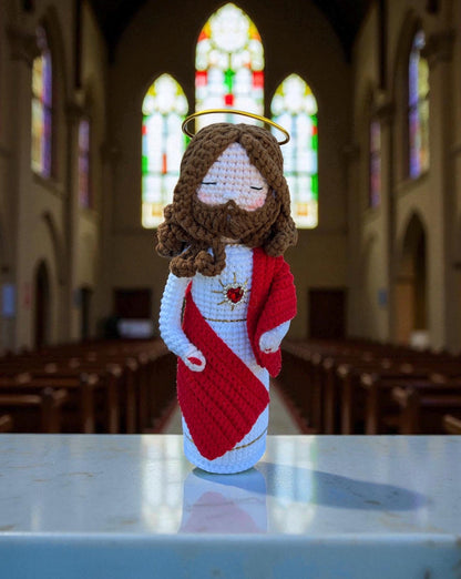 Crochet Mini Jesus Keychain/Hanging, Birthday Gift