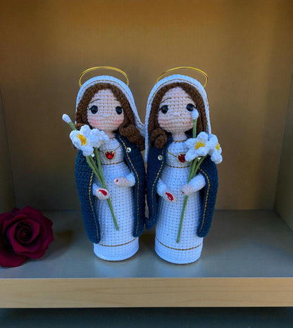 Handmade Crochet Virgin Mary Rosary