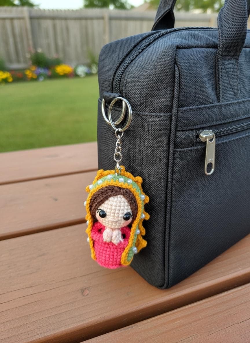 Handmade Crochet Virgin Mary Rosary