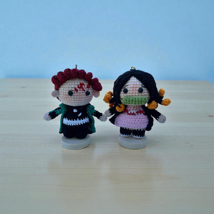 Crochet Anime Demon Slayer Keychain