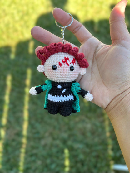 Crochet Anime Demon Slayer Keychain
