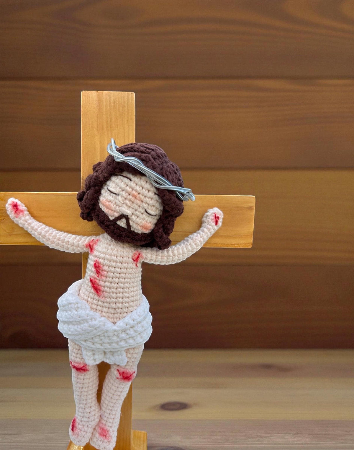 Crochet Mini Jesus Keychain/Hanging, Birthday Gift