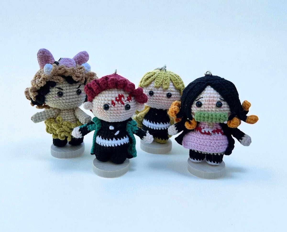 Crochet Anime Demon Slayer Keychain