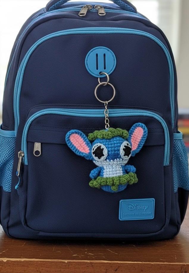 Crochet Stitch And Angel Keychain