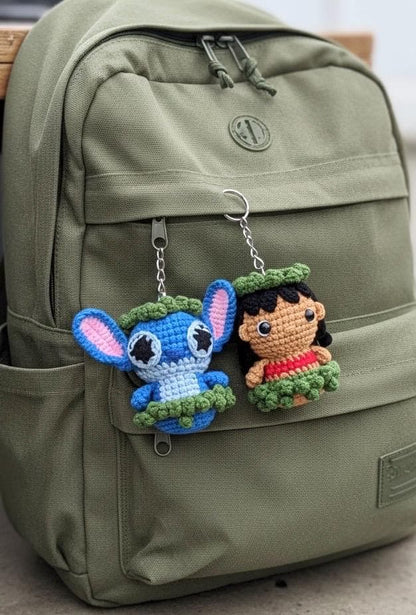 Crochet Stitch And Angel Keychain