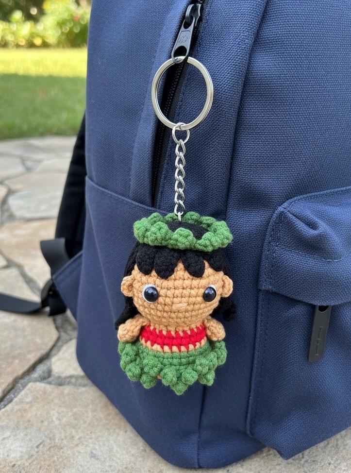 Crochet Stitch And Angel Keychain