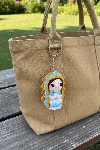 Handmade Crochet Virgin Mary Rosary