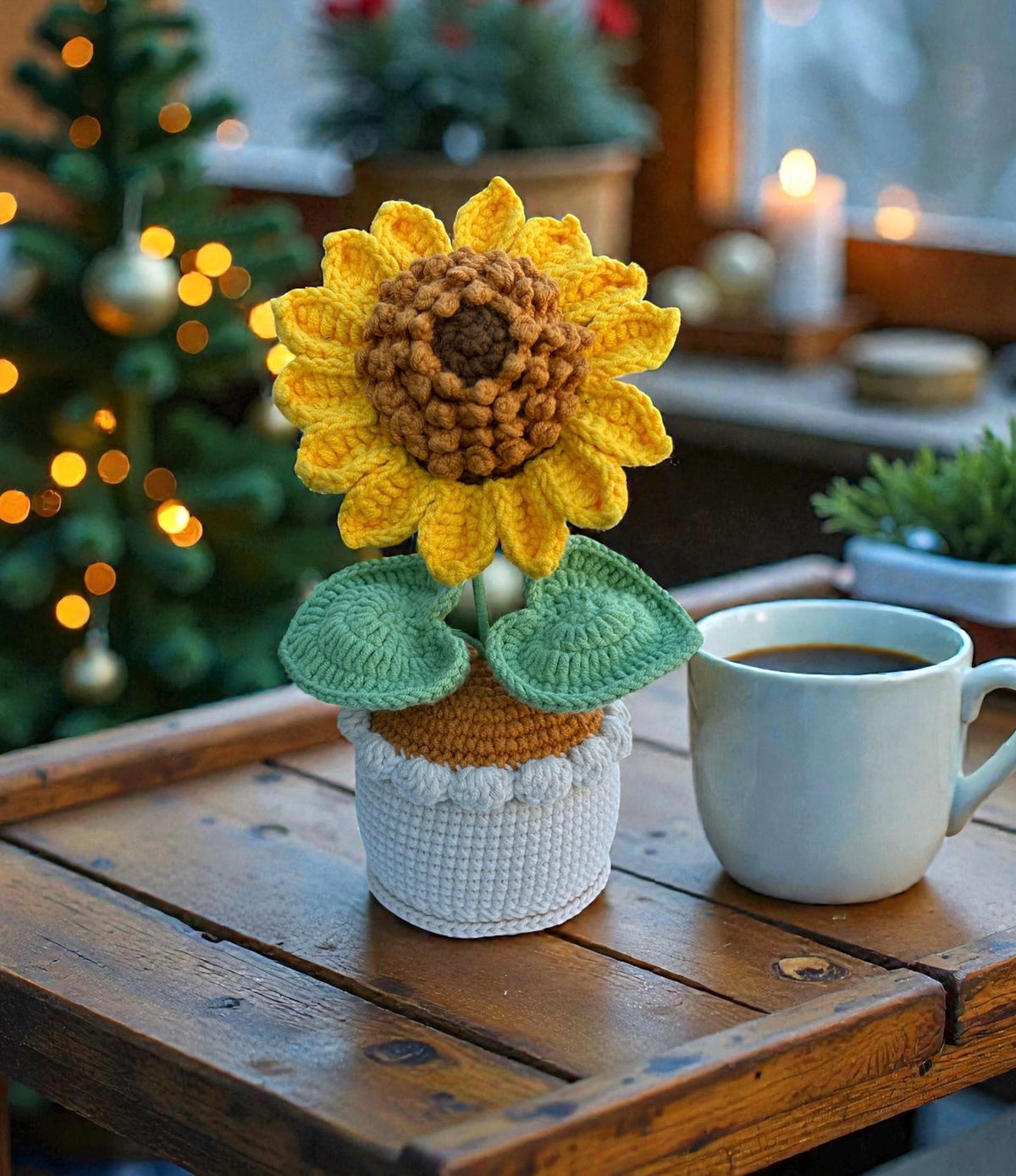 Handmade Crochet Lily Flower in Pot, Mother’s Day Gift