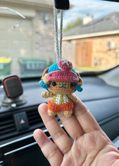 Crochet Anime Car Charm For Car Mirror