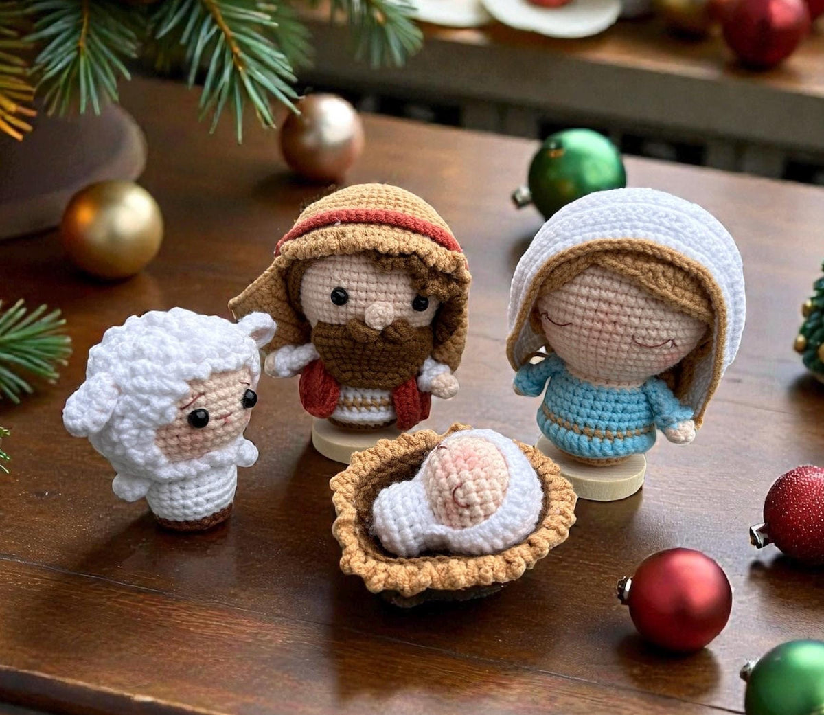 Crochet Mini Jesus Keychain/Hanging, Birthday Gift