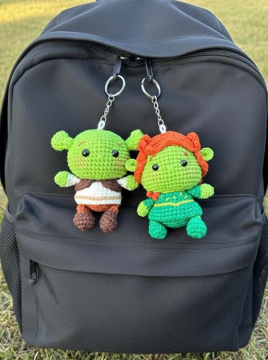 Crochet Disney Couple Characters Keychain