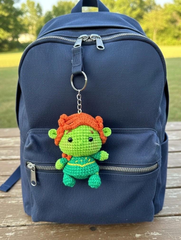 Crochet Disney Couple Characters Keychain