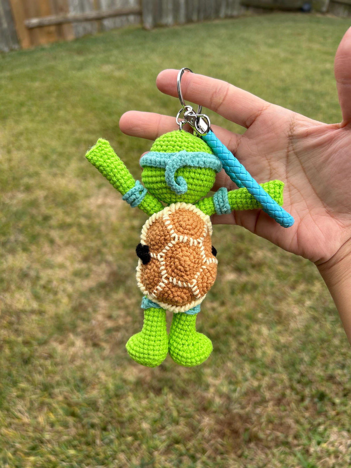 Crochet Ninja turtles , Crochet Turtle Car Mirror Hanging Accessory, Handmade Gift