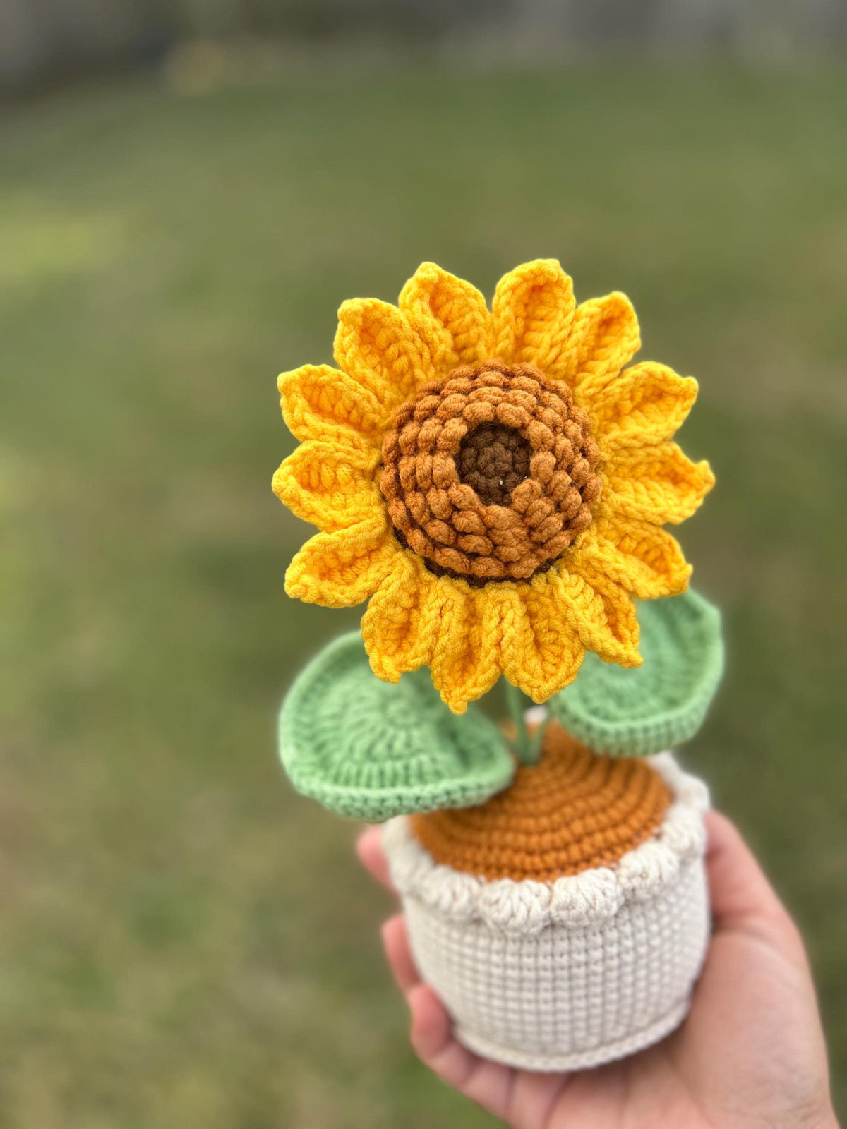 Handmade Crochet Lily Flower in Pot, Mother’s Day Gift