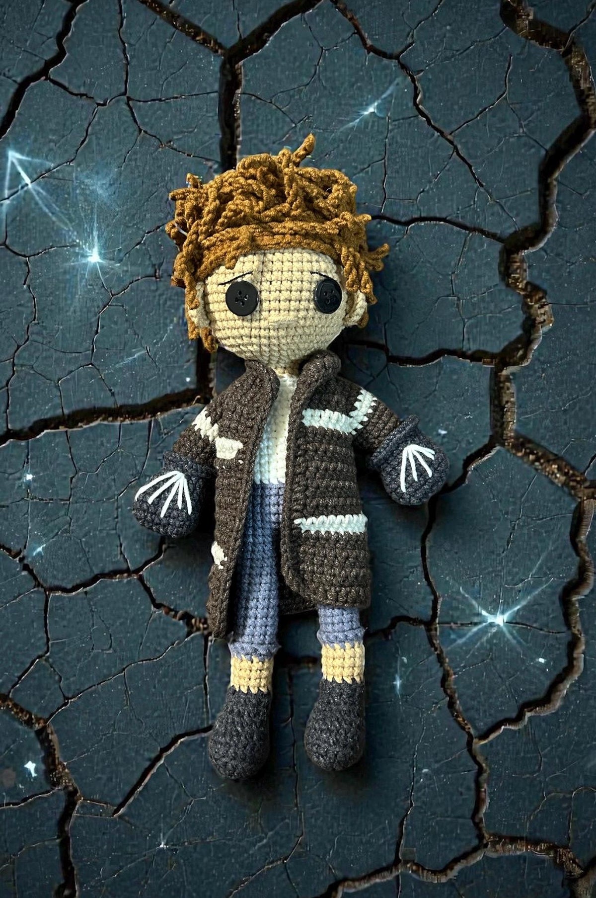 Crochet Coraline Keychain