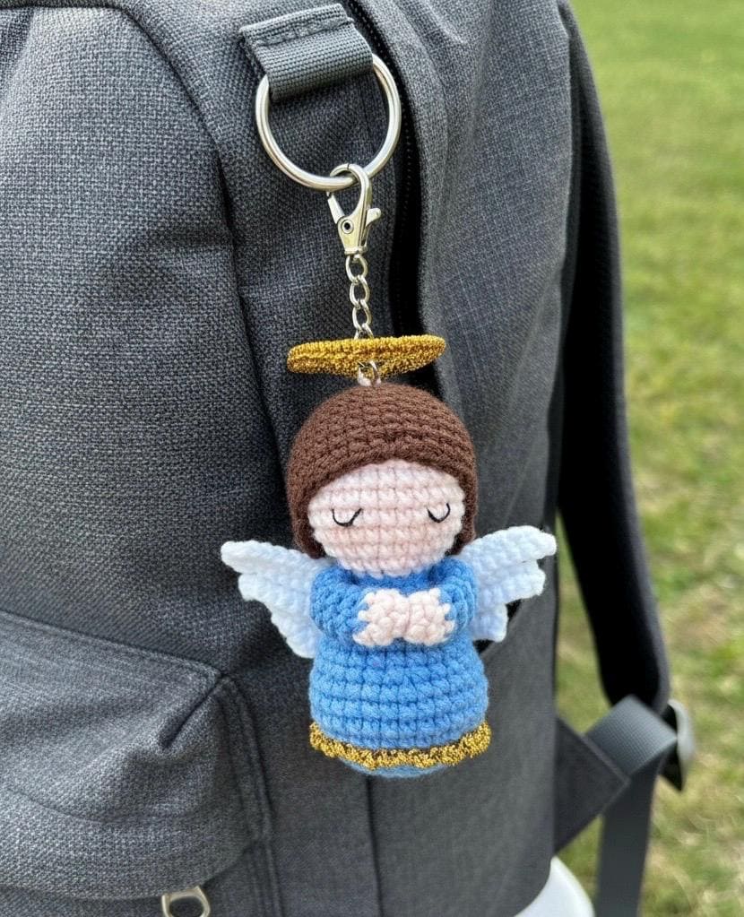 Crochet Mini Jesus Keychain/Hanging, Birthday Gift