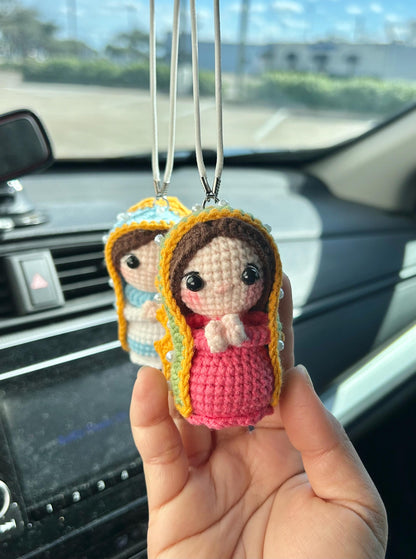 Handmade Crochet Virgin Mary Rosary