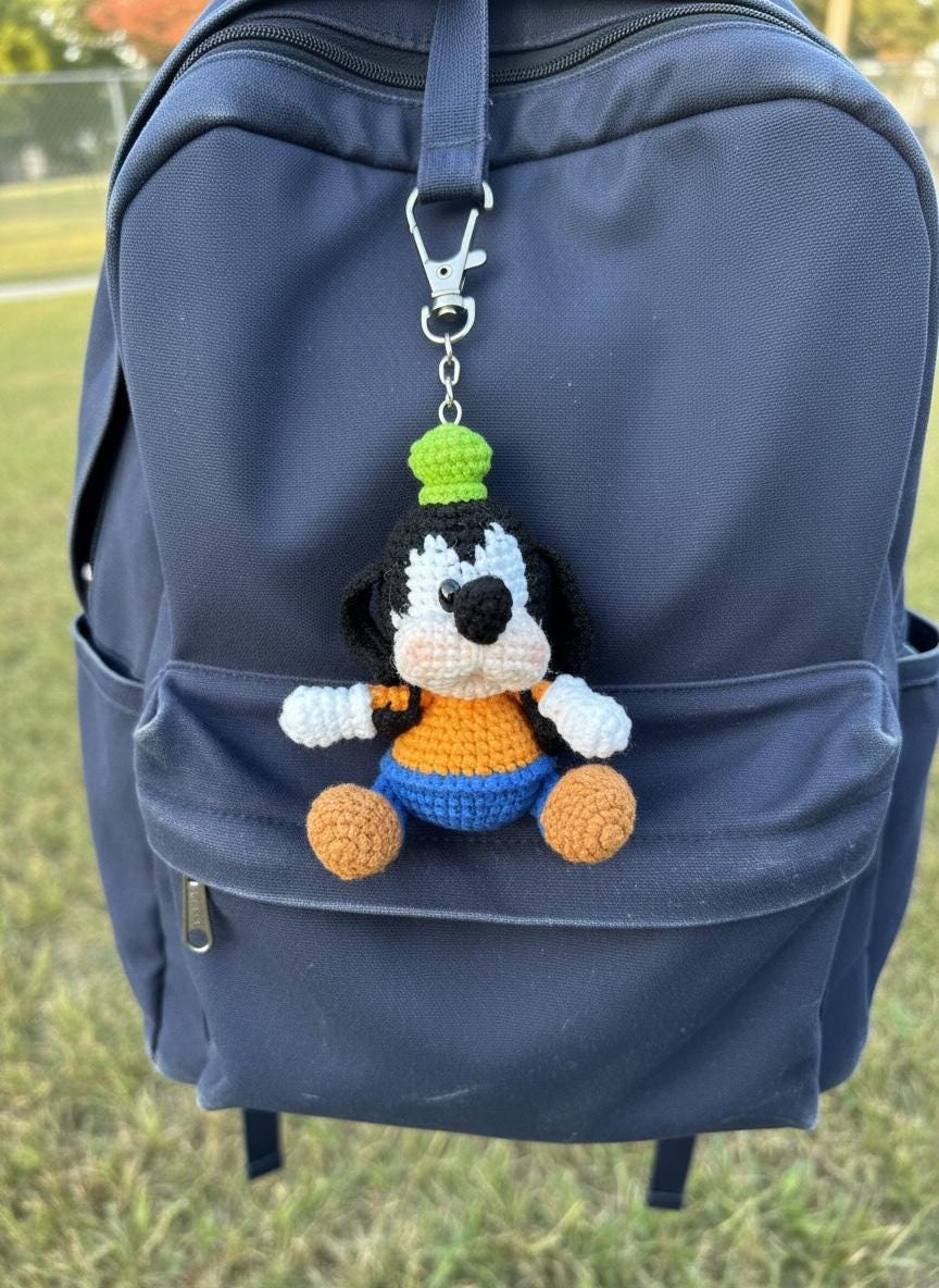 Crochet Disney Couple Characters Keychain