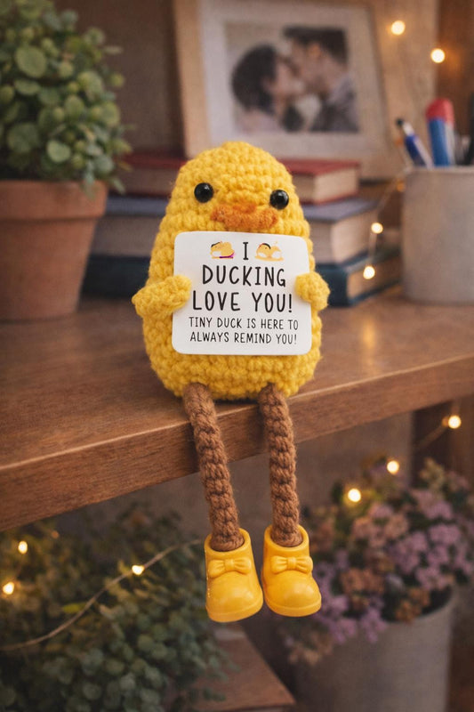 I Ducking Love You Crochet Duck Plush Funny Love Gift