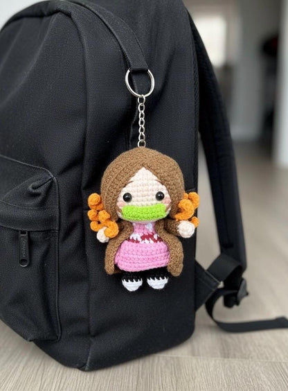 Crochet Anime Demon Slayer Keychain