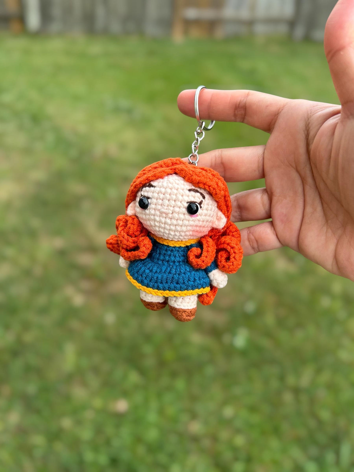 Crochet Disney Princess Keychain