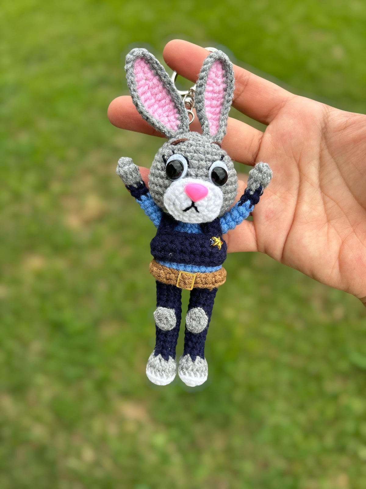 Crochet Disney Couple Characters Keychain