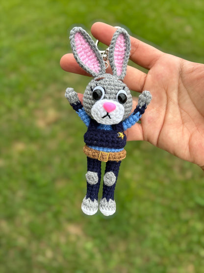 Crochet Disney Couple Characters Keychain