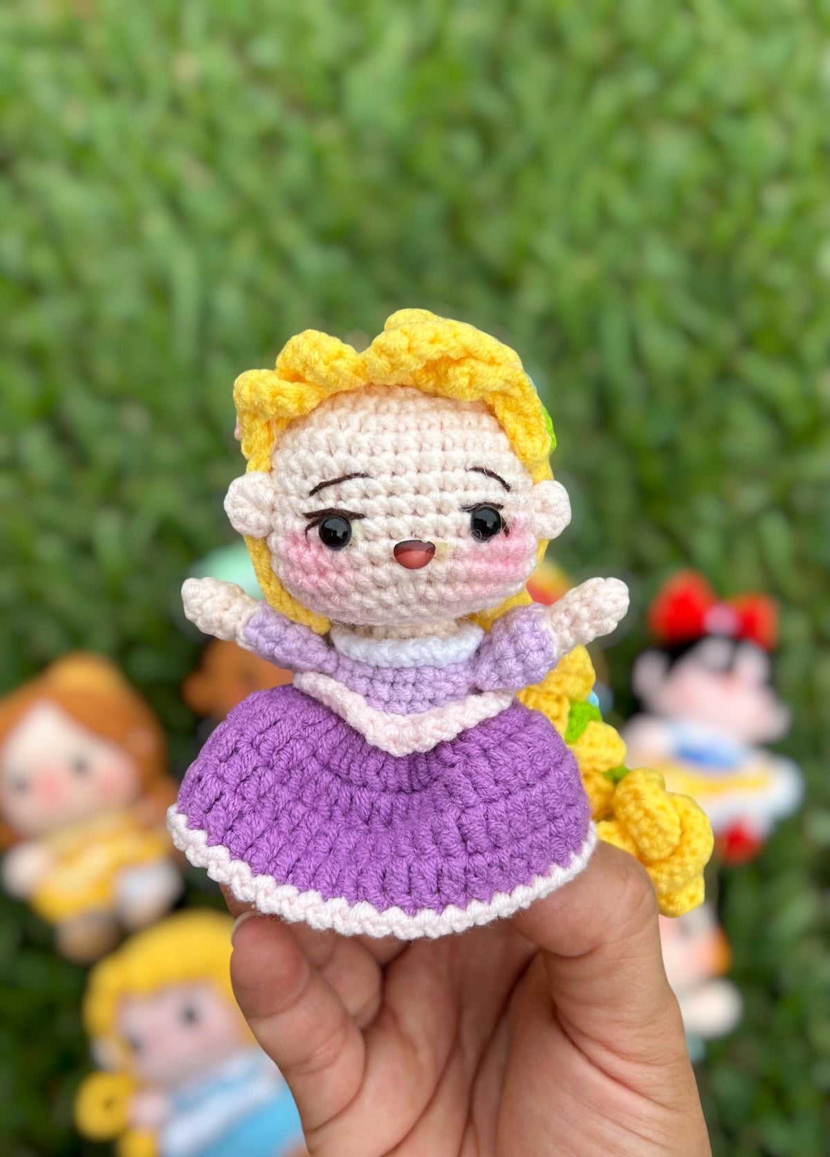 Crochet Disney Princess Keychain
