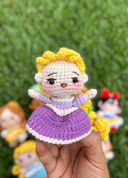 Crochet Disney Princess Keychain