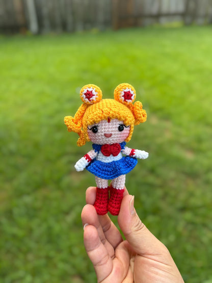 Crochet Sailor Moon Keychain