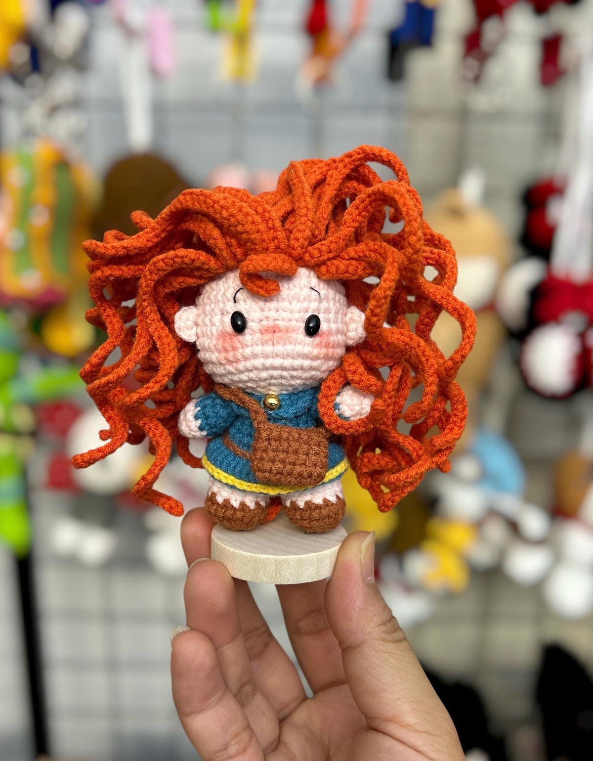 Crochet Disney Princess Keychain