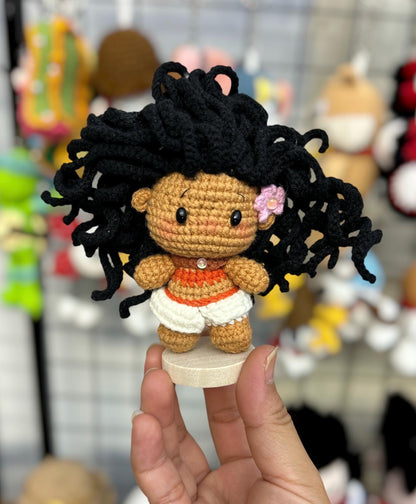 Crochet Disney Princess Keychain