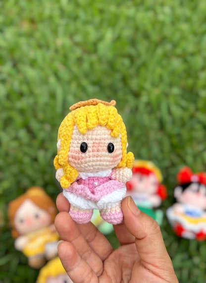 Crochet Disney Princess Keychain