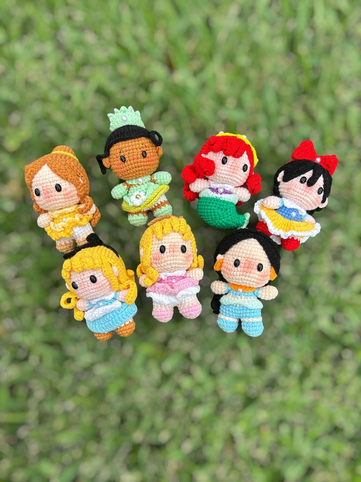 Crochet Disney Princess Keychain