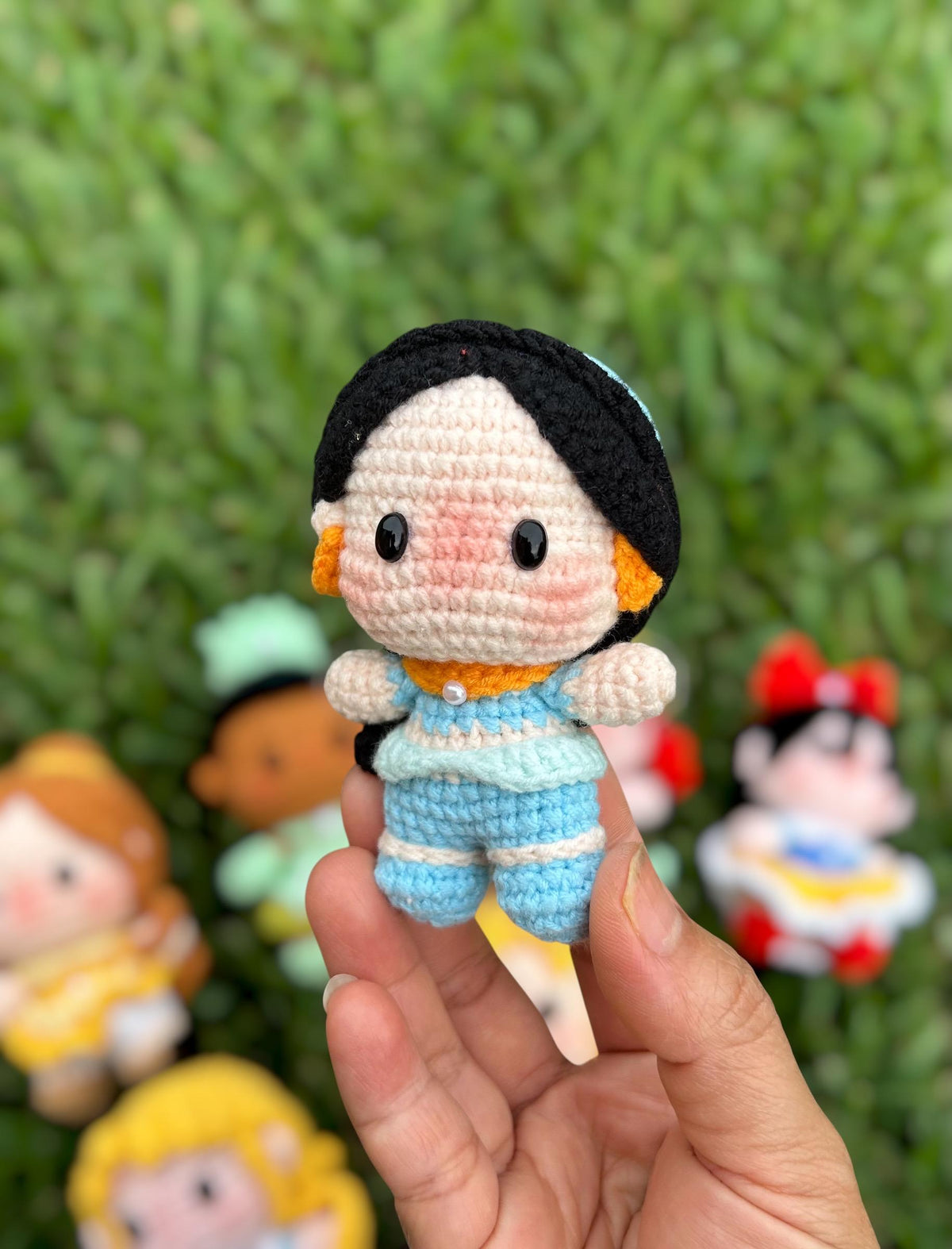 Crochet Disney Princess Keychain