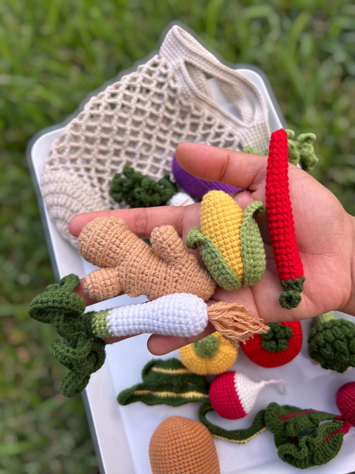 Crochet Vegetable Set – Ready to Ship