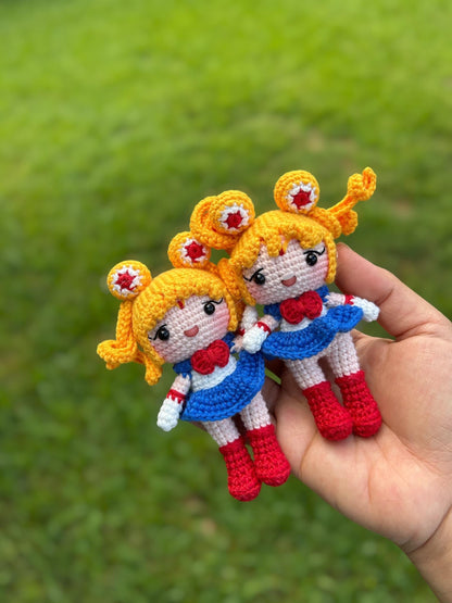 Crochet Sailor Moon Keychain