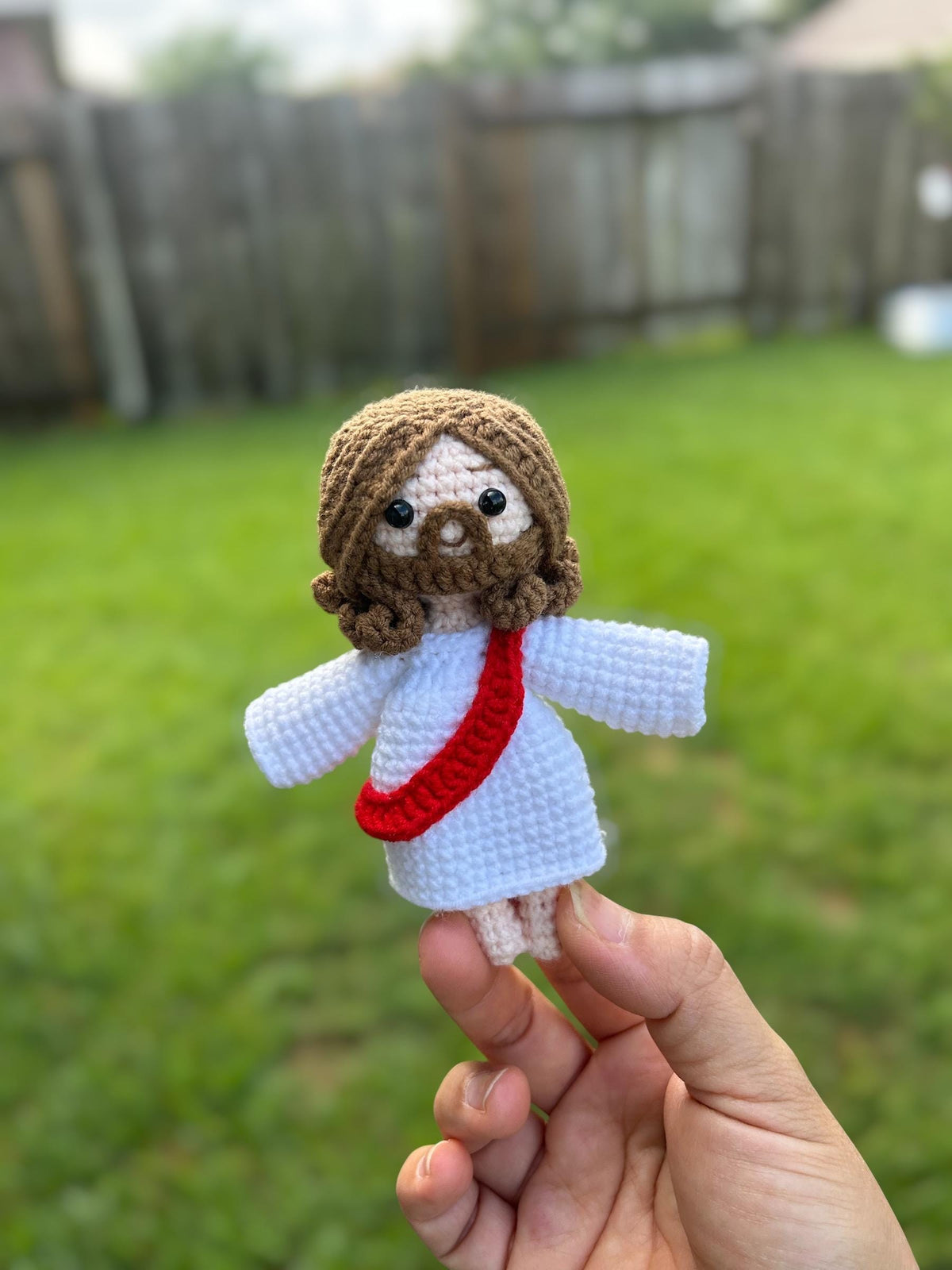 Crochet Mini Jesus Keychain/Hanging, Birthday Gift