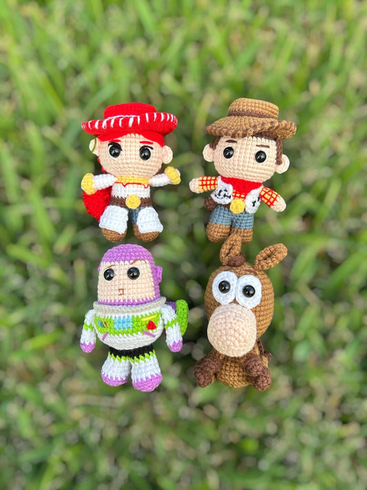 Crochet Toy Story Characters Keychain