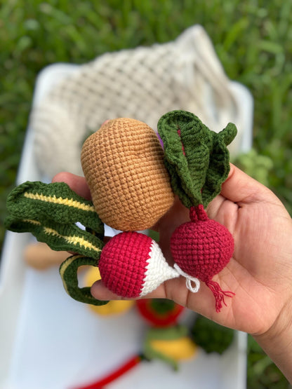 Crochet Vegetable Set – Ready to Ship
