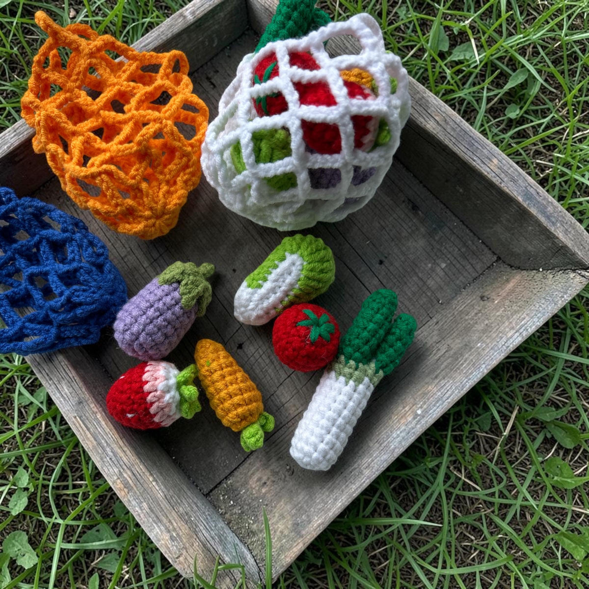 Crochet Vegetable Set – Ready to Ship