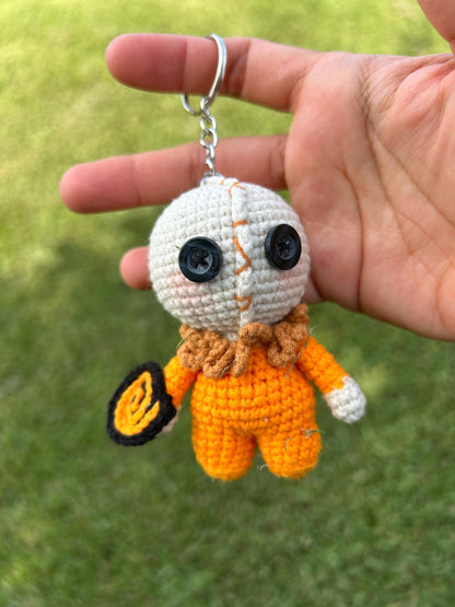 Crochet Horror Character Plush – Handmade Spooky Doll