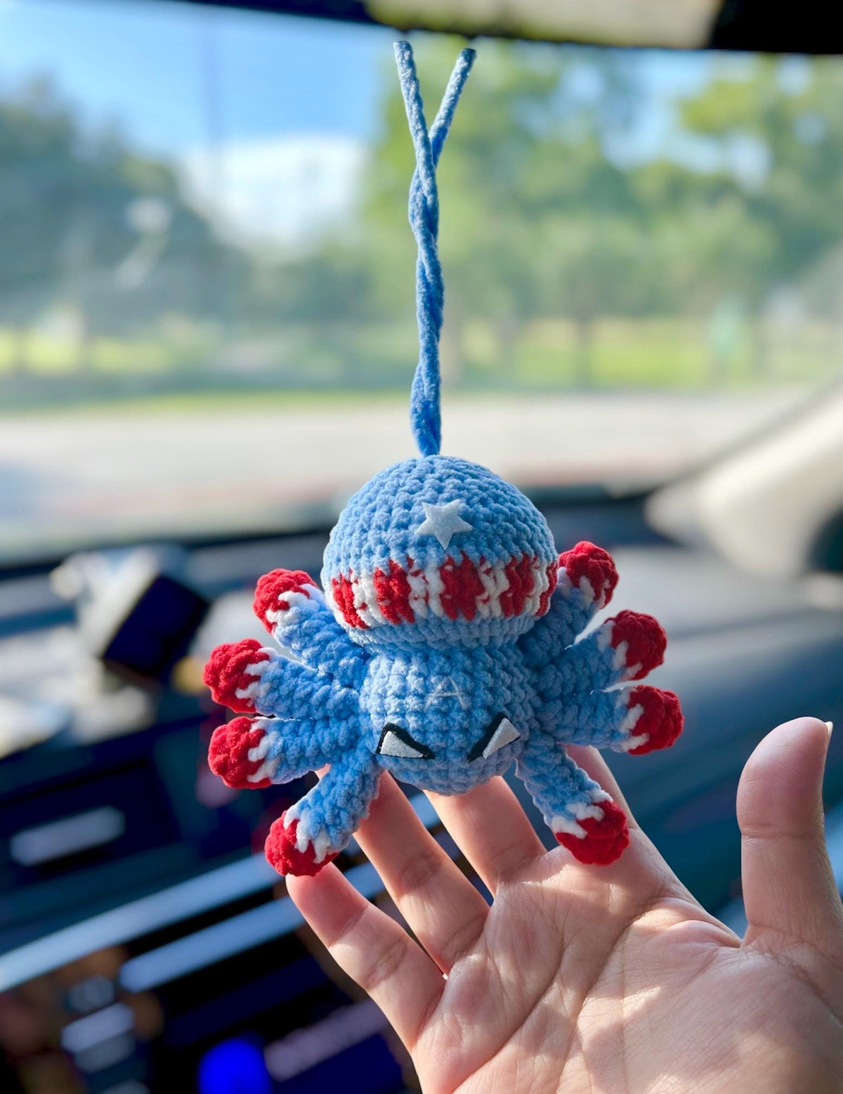 Crochet Spider Cosplay Superhero Car Hanging Decoration