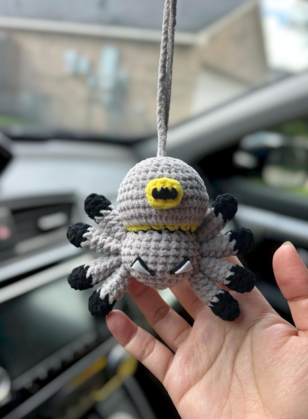Crochet Spider Cosplay Superhero Car Hanging Decoration