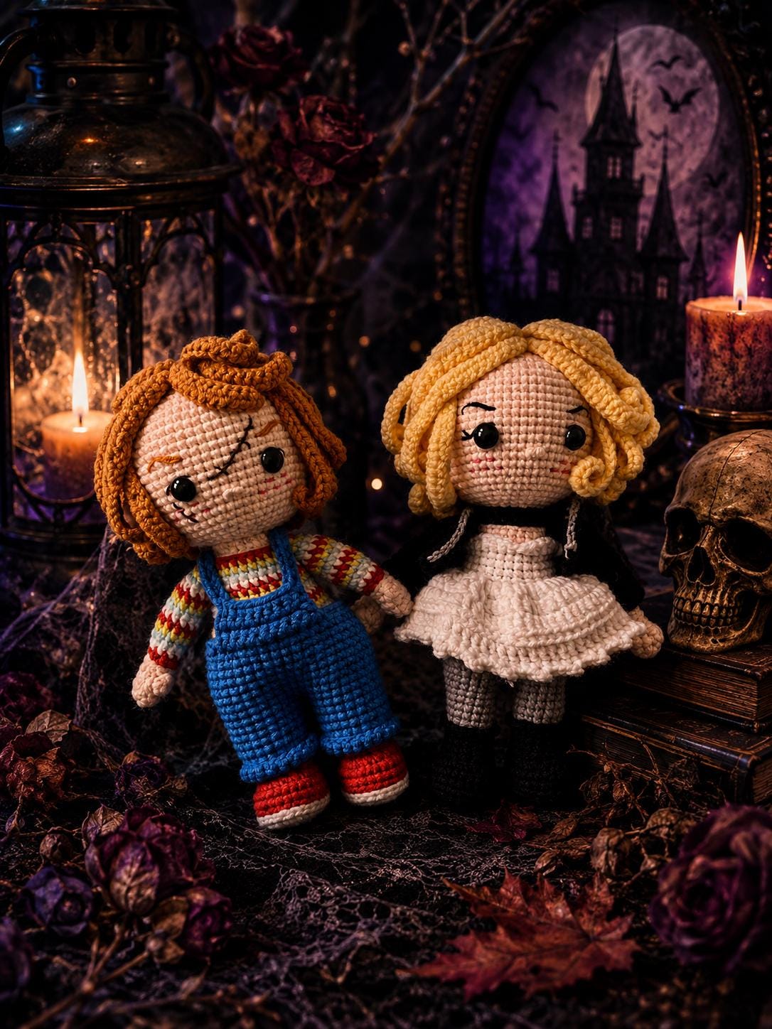 Crochet Horror Character Plush – Handmade Spooky Doll