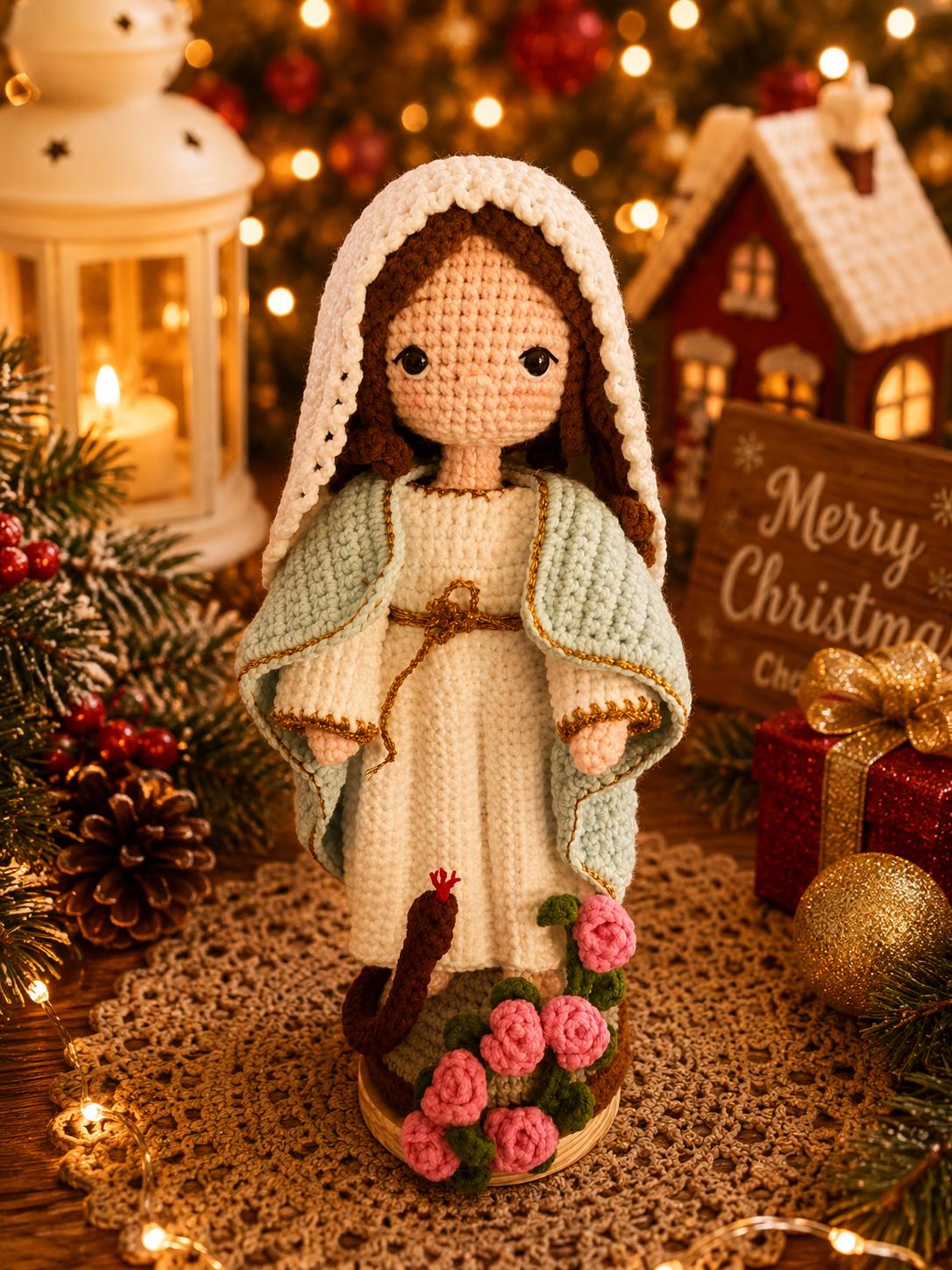 Handmade Crochet Nativity Set – Christmas Decoration