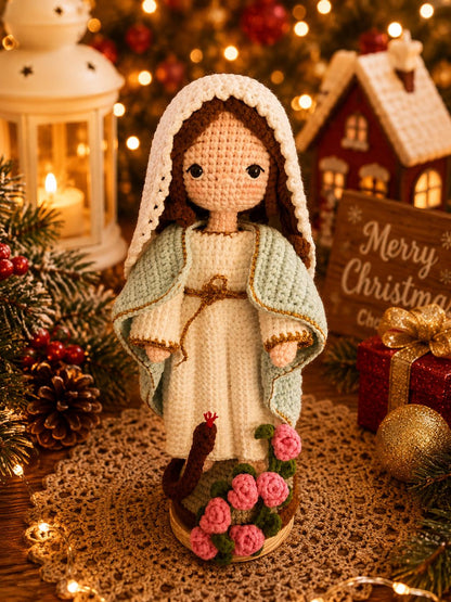 Handmade Crochet Nativity Set – Christmas Decoration