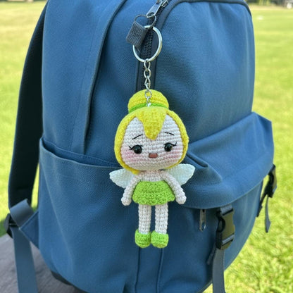 Crochet Disney Couple Characters Keychain